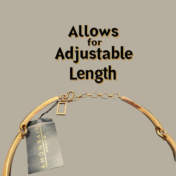 VTG NWT GIVENCHY Designer NECKLACE/COLLAR Muted GOLD TONE  BLUE/BRONZE STONES - Picture 3 of 7